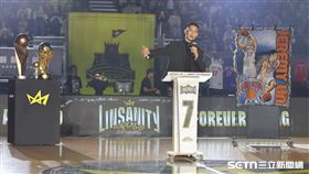 林書豪球衣引退儀式，林書豪致詞。（圖／記者劉彥池攝影）