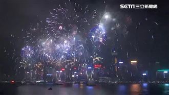 歡慶豬年! 維多利亞港施放23分鐘煙火秀
