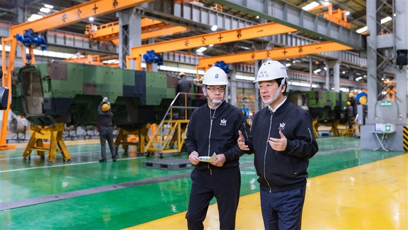 賴清德指出，台灣未來下一座護國神山產業可能是國防產業。（圖／總統府提供）