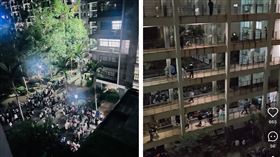 台灣發生地震，中國福州也有感掀起「逃難潮」。（圖／翻攝自小紅書）