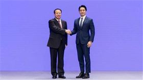 台北市長蔣萬安28日與上海市長龔正會面。（圖／翻攝自蔣萬安臉書）