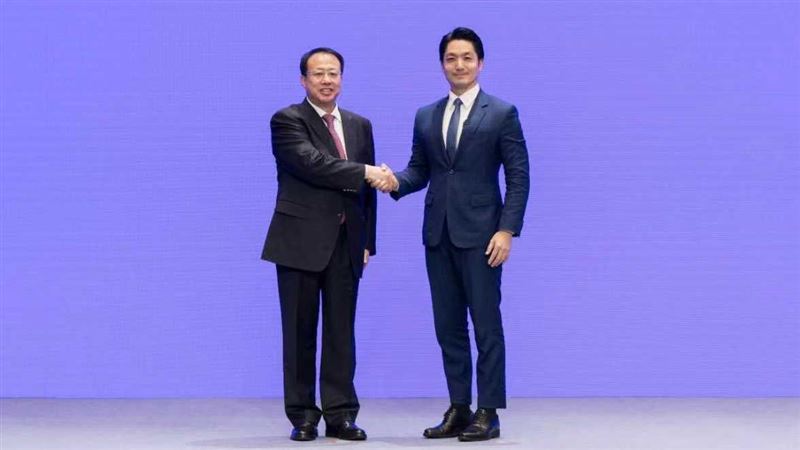 台北市長蔣萬安28日與上海市長龔正會面。（圖／翻攝自蔣萬安臉書）