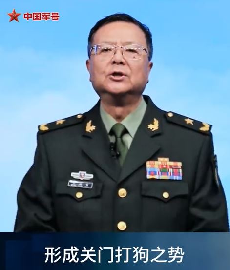 孟祥青稱，此次演習對台灣軍方的基地形成關門打狗之勢。（圖／翻攝自中國人民解放軍新聞傳播中心官方微博「中國軍號」）