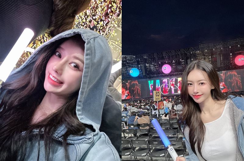 李雅英昨無預警現身五月天演唱會。（組合圖／翻攝自IG @yyyoungggggg IG）