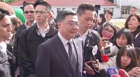 卓榮泰下午出席115年「文化新世代：幣不可少，體驗更好」記者會前受訪。（圖／翻攝畫面）