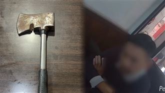 餐廳劃位糾紛爆衝突　男抓狂揮斧劈傷顧客