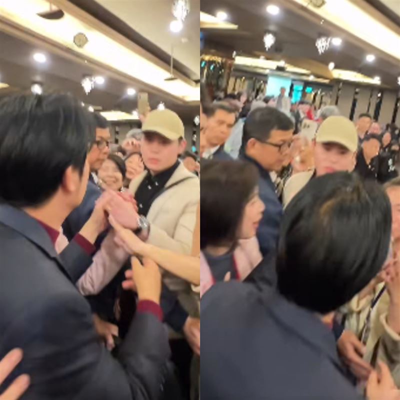 閩南狼分享與賴清德的簡短互動。（圖／翻攝自閩南狼臉書）