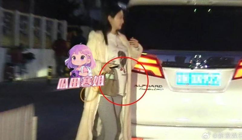 陳冰疑似懷有身孕。（圖／翻攝自微博）