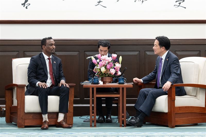 總統賴清德7月24日在總統府接見索馬利蘭外長。（圖／翻攝自X平台 @ChingteLai）