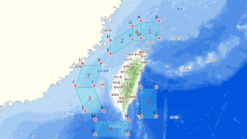 中國解放軍明日將展開「正義使命-2025」8小時軍演，航港局採取四大應變措施，以確保台灣周邊海域船舶安全。（圖／航港局提供）