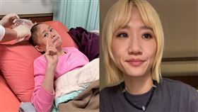 王月在家頭撞地昏迷，被緊急送至醫院動開顱手術，Lulu心疼「「我們一起幫月姐集氣」。（圖／翻攝自王月、Lulu臉書）