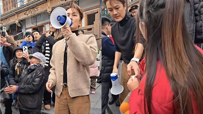 吳克群中國街頭叫賣橘子　驚人畫面全被拍