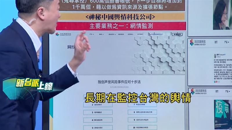 中國沃民高新科技長期監控台灣輿情，爆出砸9000萬造韓流，音檔暗網流出。（圖／新台派上線）
