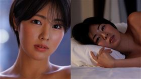 七瀨川遙趁著老公熟睡的時候，躡手躡腳地跑出了房間，驅車片商攝影棚拍AV。（圖／翻攝自X）