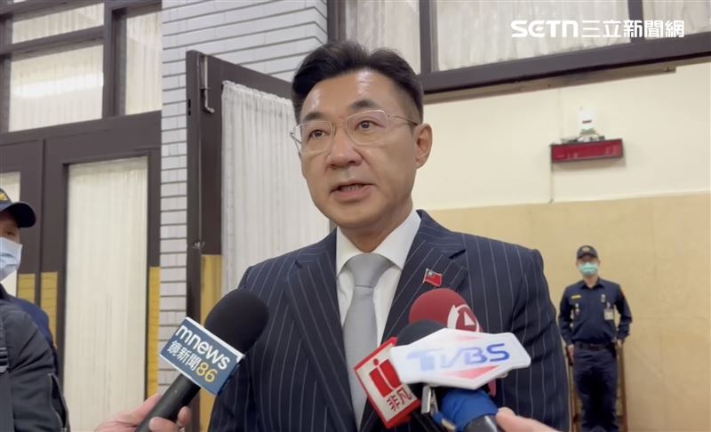 江啟臣回應辦公室主任濫用公務車爭議。（圖／翻攝畫面）