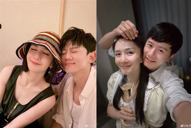 張杰和謝娜愛情長跑多年，婚後育有三名女兒。（圖／翻攝自張杰微博）