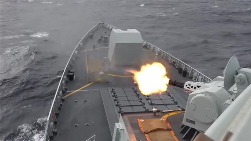 解放軍「正義使命-2025」圍台軍演畫面。(圖/翻攝自東部戰區微博)