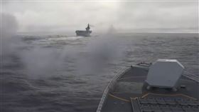 解放軍「正義使命-2025」圍台軍演畫面。（圖／翻攝自東部戰區微博）