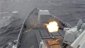 解放軍「正義使命-2025」圍台軍演畫面。（圖／翻攝自東部戰區微博）