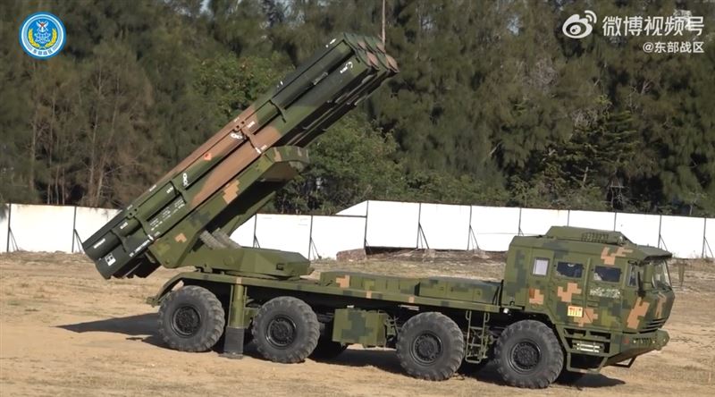 東部戰區稱，實彈射擊取得預期效果「全部命中」（圖／翻攝自微博）