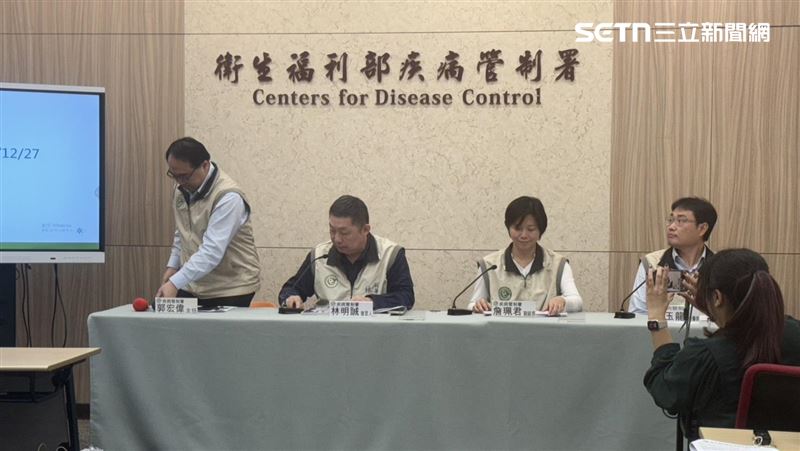 疾管署說明流感疫情。(圖/記者柯美儀攝影)