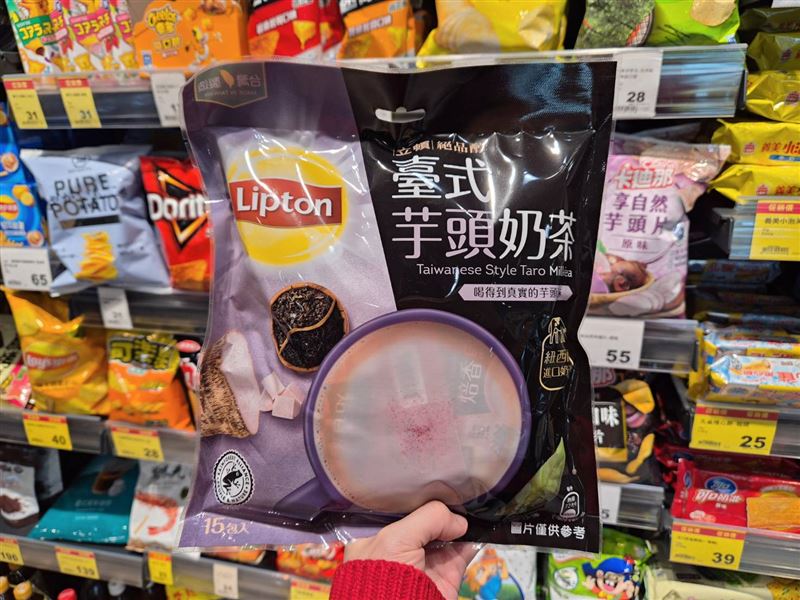 立頓「臺式芋頭奶茶」。（圖／品牌業者提供）