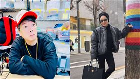 比莉（右）得知曹西平（左）病逝爆哭。（圖／翻攝自比莉IG）