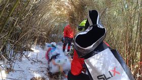 黑鷹直升機,空勤總隊,積雪,登山隊,雪山西稜,無心跳,消防,徒步,救援（圖／翻攝畫面）