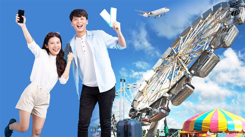 遠傳心生活APP推出新春限定娛樂優惠「亞洲多國熱門景點／樂園門票」購票5折起福利。（圖／遠傳提供）