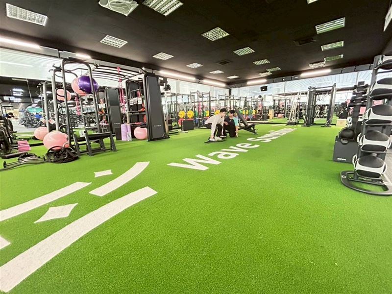 淡水運動中心優化體適能中心擴大至約300坪空間。（圖／淡水運動中心提供）