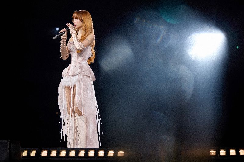 蔡依林除了快歌熱舞，也深情演唱「妥協」、「檸檬草的味道」等招牌歌曲。（圖／中央社）