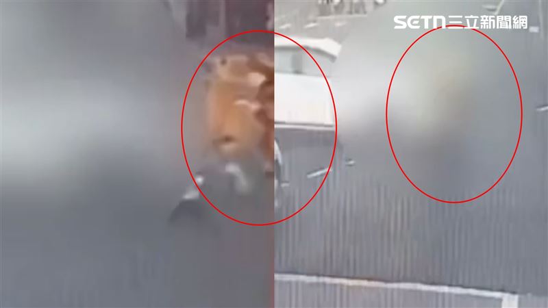 騎士被鏟飛肉，體呈現大字型甩，頭下腳上重摔。（圖／翻攝畫面）