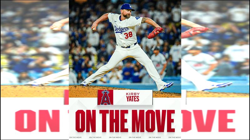 耶茲（Kirby Yates）轉戰天使。（圖／翻攝自MLB X）