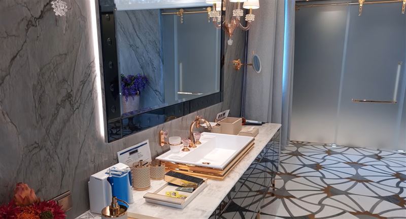 調查指出，光是浴室的水龍頭、衣帽鉤和捲筒衛生紙架，總價就超過2200萬盧比（約87萬台幣元）。（圖／翻攝畫面）