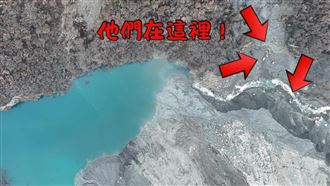 前進馬太鞍溪堰塞湖！挖土機瞬遭土石吞沒