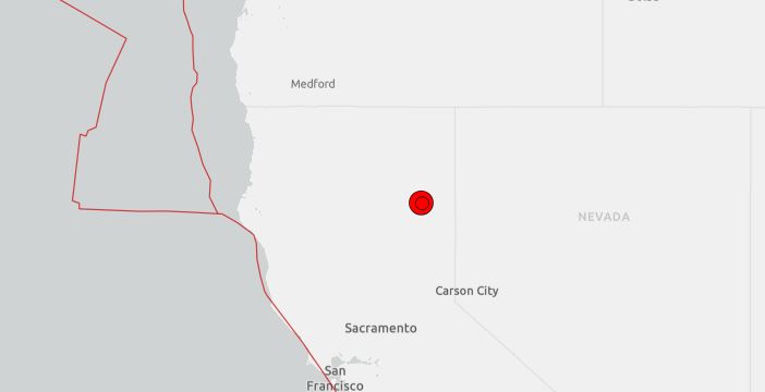 今日下午，加州內陸規模5.3地震。（圖／翻攝自USGS）