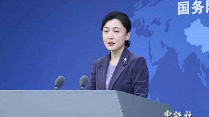 被問到蔣萬安剛從上海雙城論壇返台，中共就軍演一事，國台辦發言人張晗不斷跳針「都是賴清德煽動」。（圖／翻攝畫面）