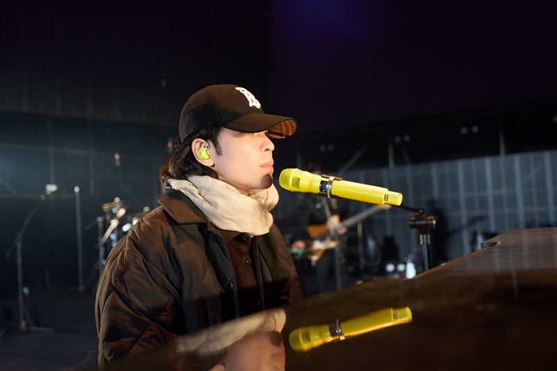 老蕭現身台中跨年彩排。（圖／三立提供）