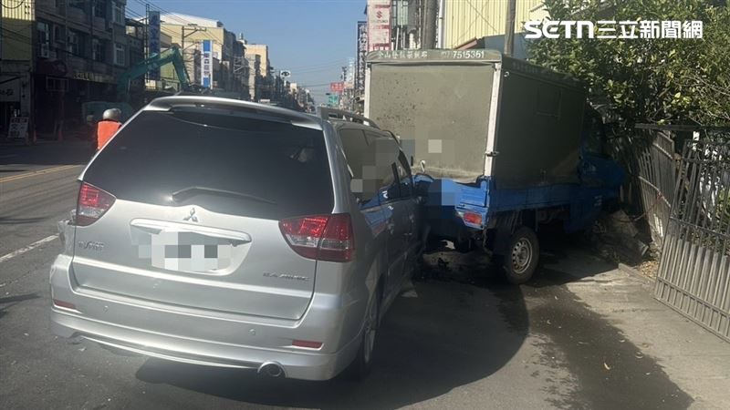 車禍現場沒有公家監視器，該如何還原事發原因，警方傷透腦筋。（圖／翻攝畫面）