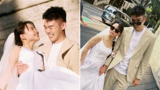 十元公開未曝光婚紗照！懷孕被王齊麟壁咚