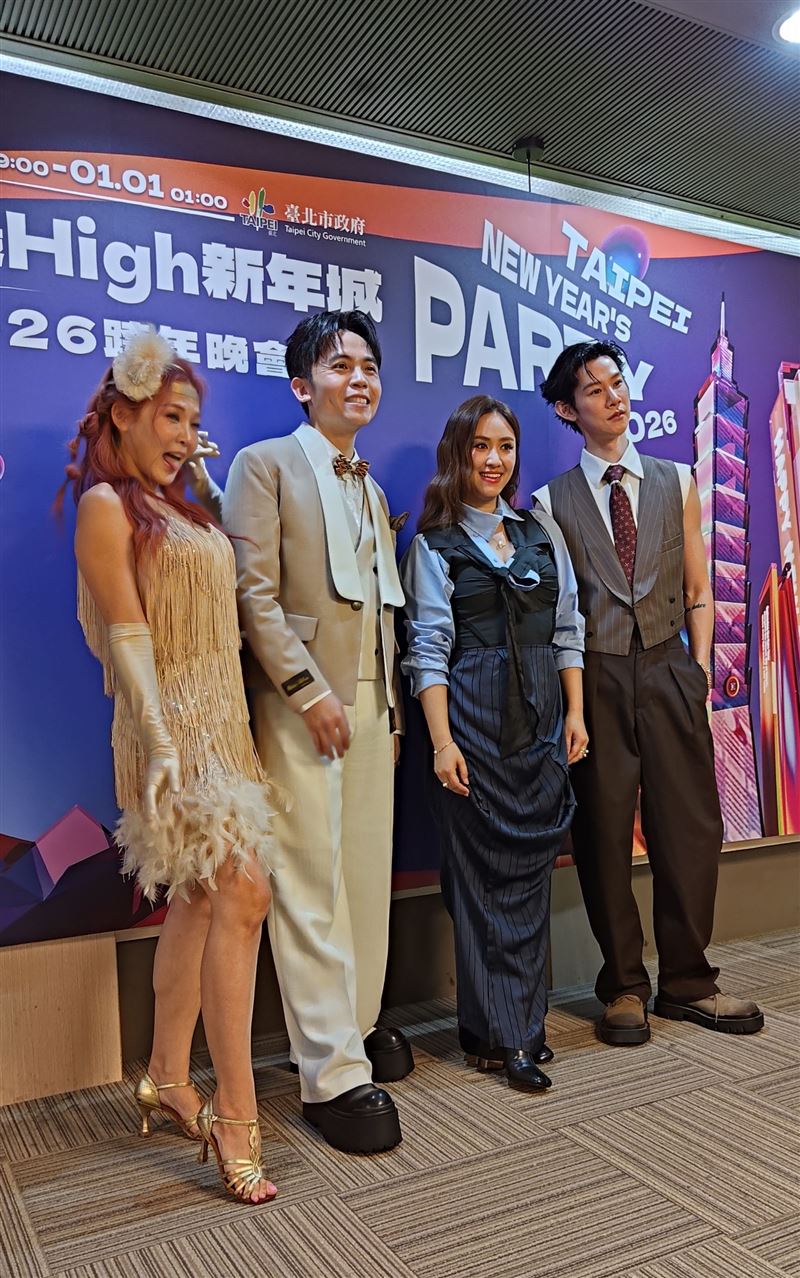 夏和熙（右起）、吳姍儒、黃豪平、圓圓。（圖／記者鍾智凱攝影）