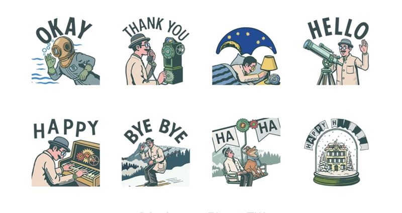 來自布拉蘇絲的冬日祝福。（圖／翻攝自LINE）