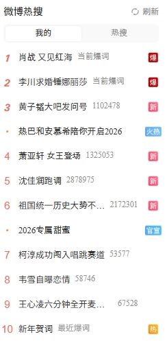 蕭亞軒人氣不減,登台開唱立刻衝上微博熱搜。(圖/翻攝自微博)