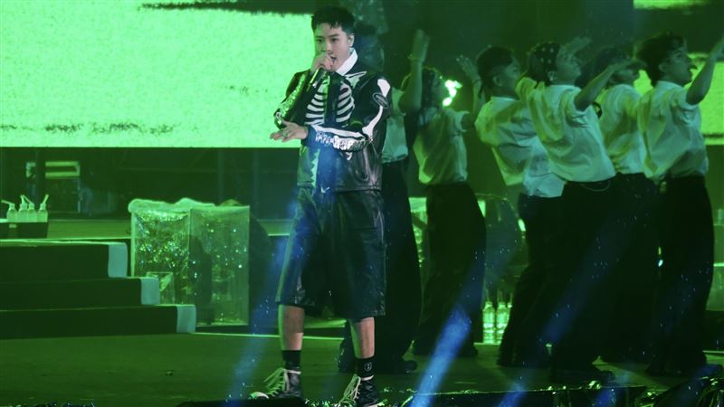 周湯豪登上北跨舞台。（圖／記者趙于瑩攝影）