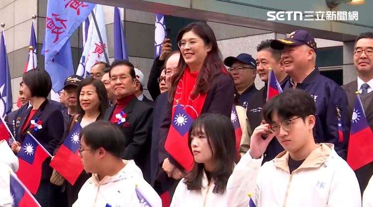 鄭麗文出席國民黨元旦升旗（圖／記者詹宜庭攝影）