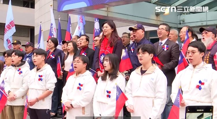 鄭麗文出席國民黨元旦升旗（圖／記者詹宜庭攝影）