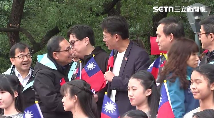 侯友宜、黃國昌、劉和然出席新北市元旦升旗活動(圖/翻攝畫面)