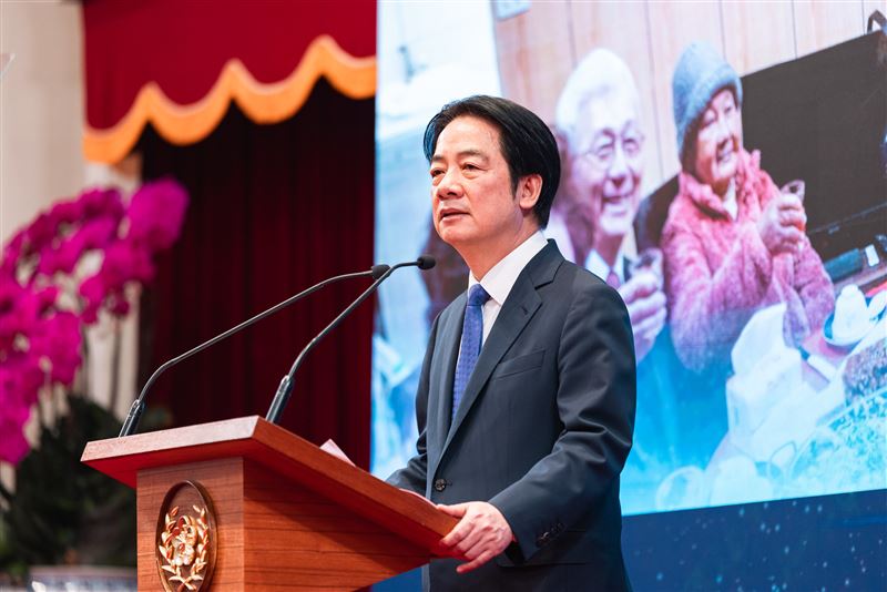 總統賴清德發表2026新年談話並接受媒體提問（圖／總統府提供）