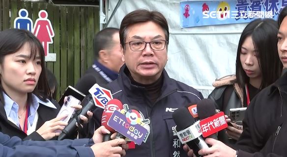 新北元旦升旗,劉和然接受媒體聯訪(圖/翻攝畫面)