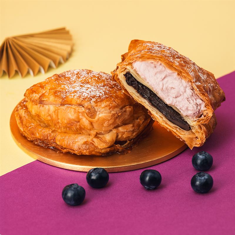 beard papa&rsquo;s藍莓巧克力派。（圖／品牌業者提供）